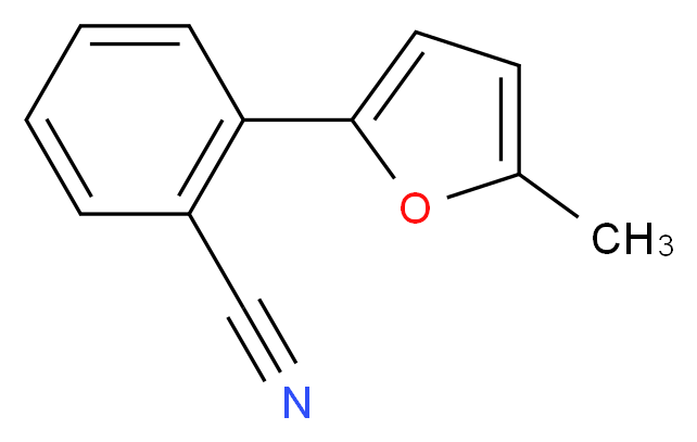 2-(5-Methyl-2-Furyl)benzonitrile_分子结构_CAS_)