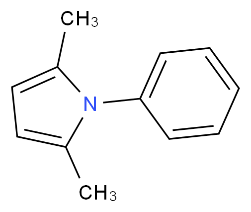 2,5-dimethyl-1-phenyl-1H-pyrrole_分子结构_CAS_83-24-9