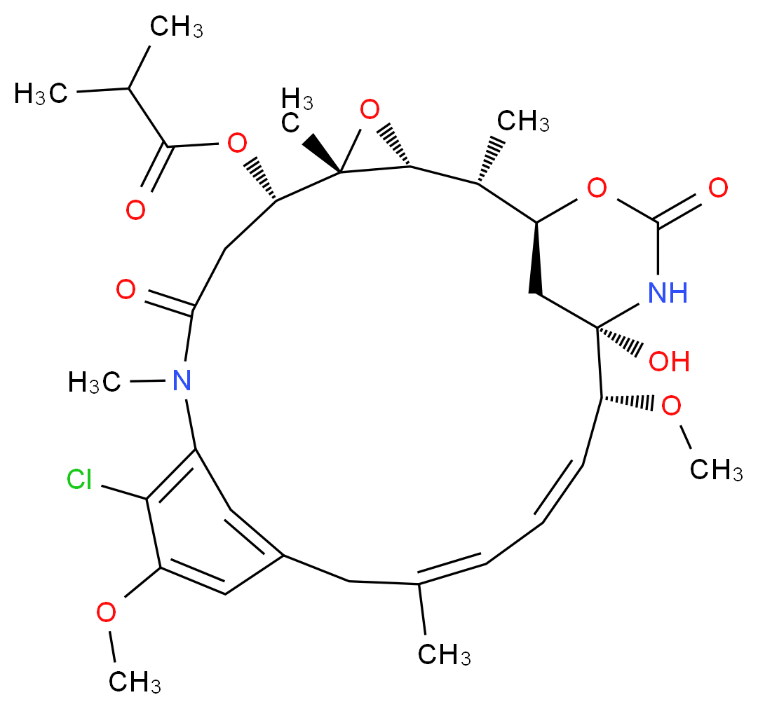 Ansamitocin P-3 from Actinosynnema pretiosum_分子结构_CAS_66584-72-3)