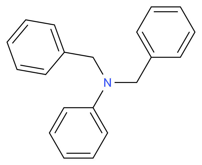N,N-dibenzylaniline_分子结构_CAS_91-73-6