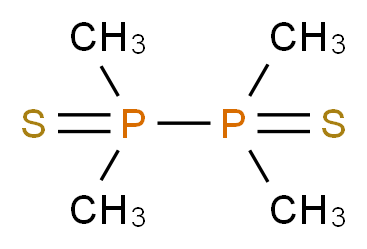 tetramethyl-1$l^{5},2$l^{5}-diphosphane-1,2-dithione_分子结构_CAS_3676-97-9