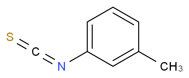 1-isothiocyanato-3-methylbenzene_分子结构_CAS_621-30-7