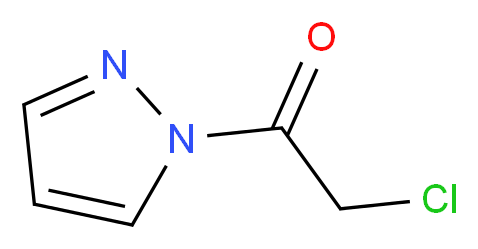 2-chloro-1-(1H-pyrazol-1-yl)ethan-1-one_分子结构_CAS_28998-74-5