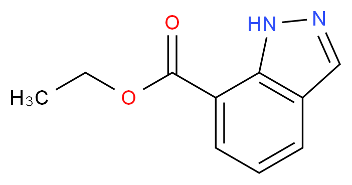 Ethyl 1H-indazole-7-carboxylate_分子结构_CAS_885278-74-0)