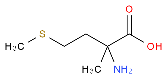 2-amino-2-methyl-4-(methylsulfanyl)butanoic acid_分子结构_CAS_2749-07-7