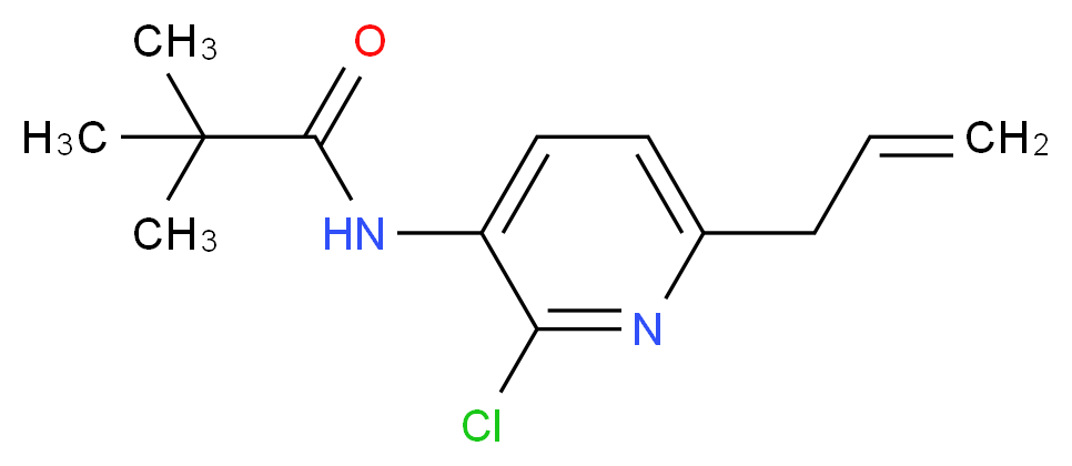 N-(6-Allyl-2-chloropyridin-3-yl)pivalamide_分子结构_CAS_)