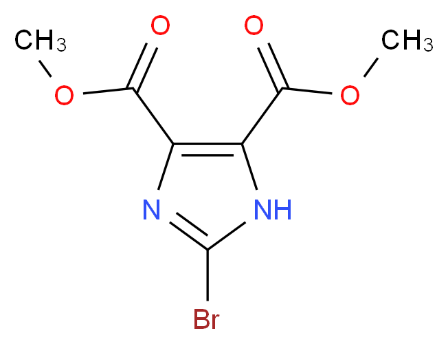 Dimethyl 2-bromo-1H-imidazole-4,5-dicarboxylate_分子结构_CAS_)