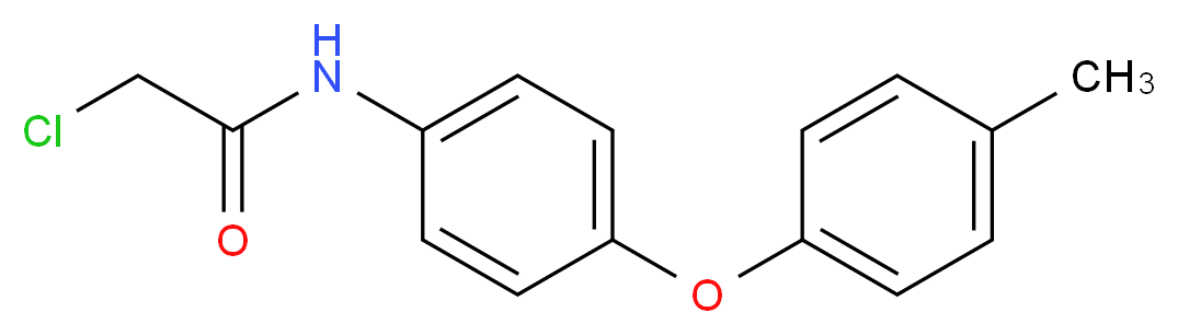 2-chloro-N-[4-(4-methylphenoxy)phenyl]acetamide_分子结构_CAS_38008-32-1