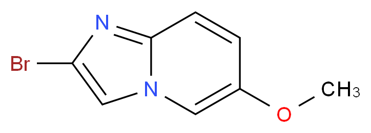 2-bromo-6-methoxyimidazo[1,2-a]pyridine_分子结构_CAS_1042141-33-2