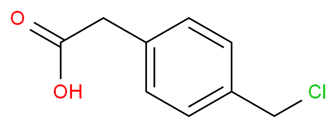 2-(4-(ChloroMethyl)phenyl)acetic acid_分子结构_CAS_56066-91-2)