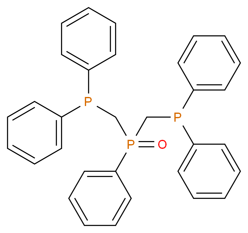 Bis(diphenylphosphinomethyl)phenylphosphine oxide_分子结构_CAS_21851-89-8)