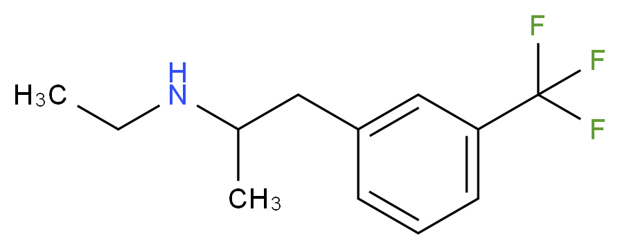 ethyl({1-[3-(trifluoromethyl)phenyl]propan-2-yl})amine_分子结构_CAS_3239-44-9