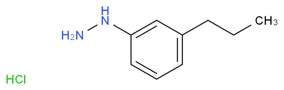 (3-propylphenyl)hydrazine hydrochloride_分子结构_CAS_306937-28-0