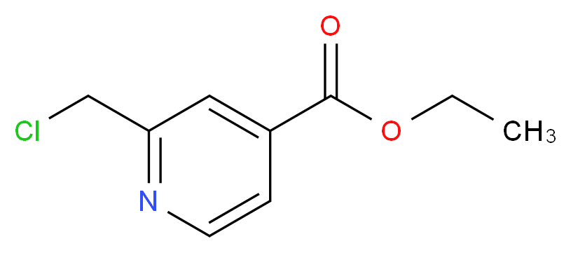 ethyl 2-(chloromethyl)pyridine-4-carboxylate_分子结构_CAS_10177-22-7