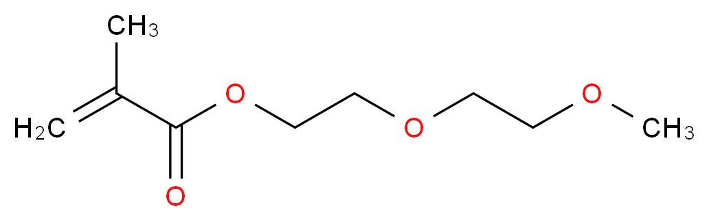 2-甲基-2-丙烯酸-2-(2-甲氧基乙氧基)乙酯_分子结构_CAS_45103-58-0)