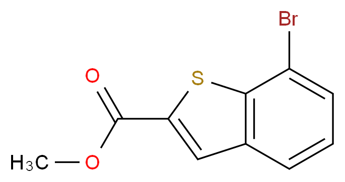 Methyl 7-bromobenzo[b]thiophene-2-carboxylate_分子结构_CAS_)