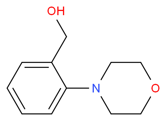 [2-(morpholin-4-yl)phenyl]methanol_分子结构_CAS_465514-33-4