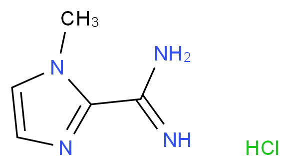 1-Methyl-1H-imidazole-2-amidine hydrochloride_分子结构_CAS_212558-23-1)