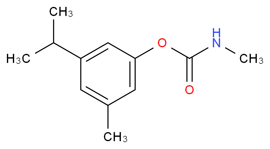 3-methyl-5-(propan-2-yl)phenyl N-methylcarbamate_分子结构_CAS_2631-37-0