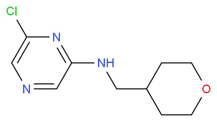 6-Chloro-N-(tetrahydro-2H-pyran-4-ylmethyl)-2-pyrazinamine_分子结构_CAS_)