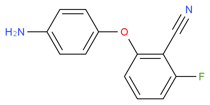 2-(4-aminophenoxy)-6-fluorobenzonitrile_分子结构_CAS_)