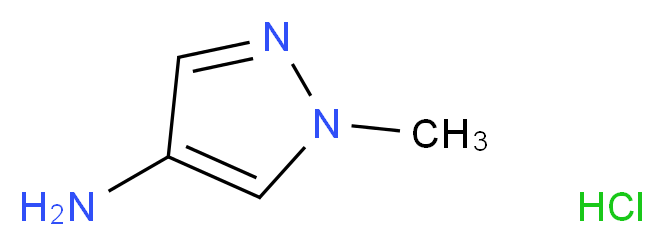 1-methyl-1H-pyrazol-4-amine hydrochloride_分子结构_CAS_127107-23-7