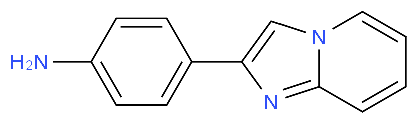 4-{imidazo[1,2-a]pyridin-2-yl}aniline_分子结构_CAS_139705-74-1