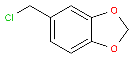 5-(Chloromethyl)-1,3-benzodioxole_分子结构_CAS_20850-43-5)