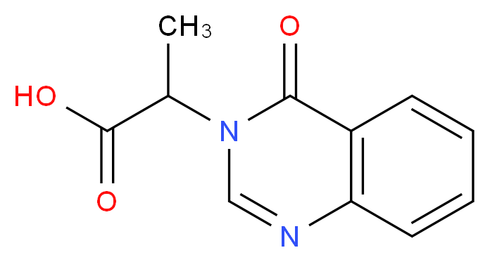 2-(4-oxoquinazolin-3(4H)-yl)propanoic acid_分子结构_CAS_61381-36-0)