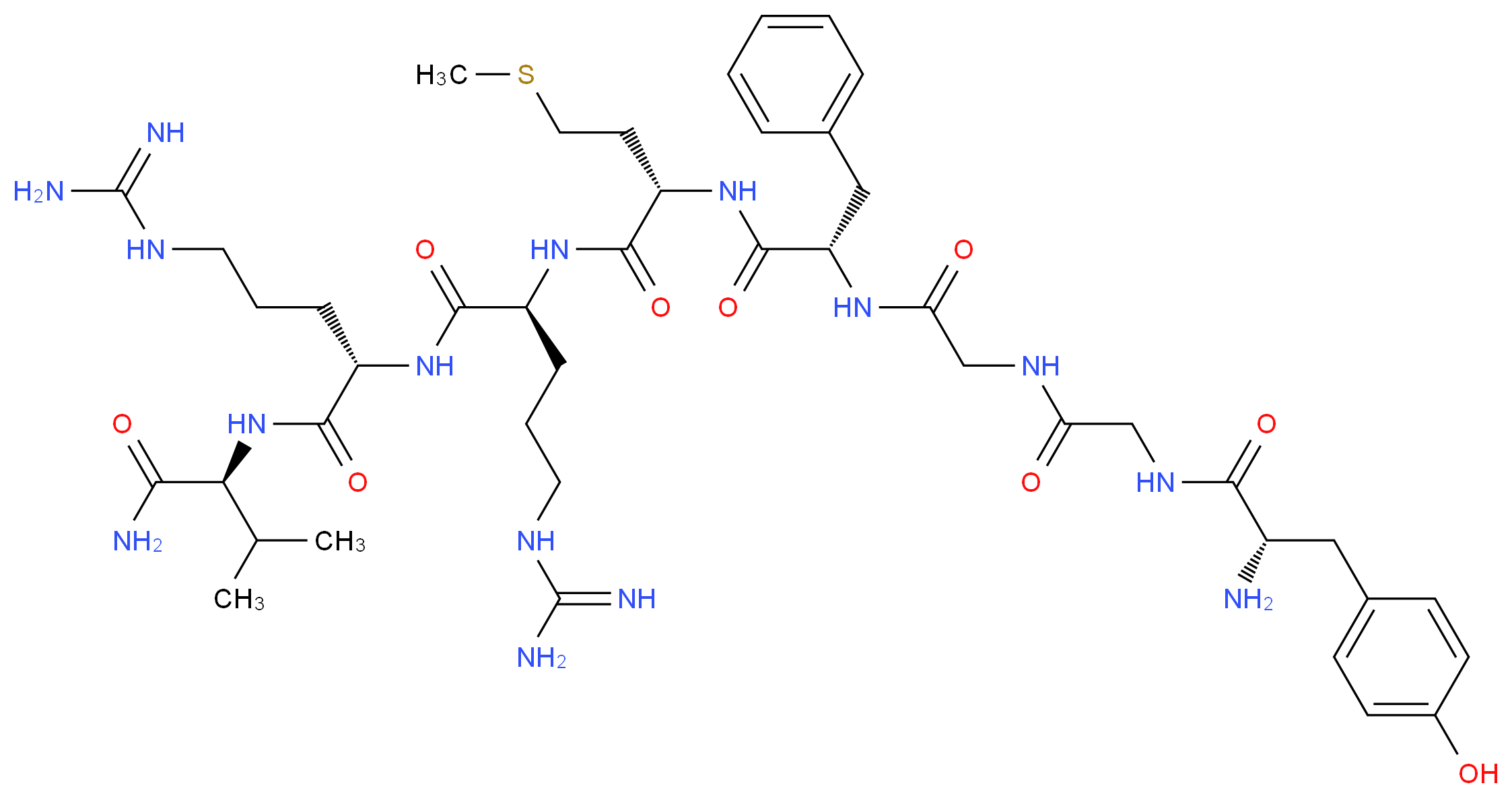 Adrenorphin amide_分子结构_CAS_88377-68-8)