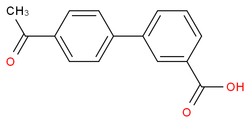 4'-Acetyl[1,1'-biphenyl]-3-carboxylic acid_分子结构_CAS_)