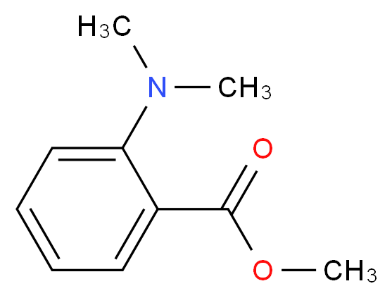 2-二甲氨基苯甲酸甲酯_分子结构_CAS_10072-05-6)