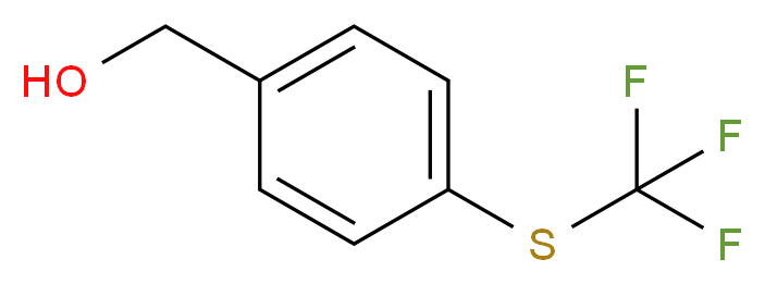 {4-[(trifluoromethyl)sulfanyl]phenyl}methanol_分子结构_CAS_56456-52-1