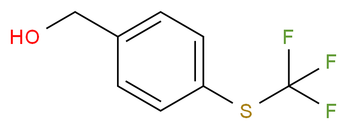 4-(Trifluoromethylthio)benzyl alcohol 97%_分子结构_CAS_56456-52-1)