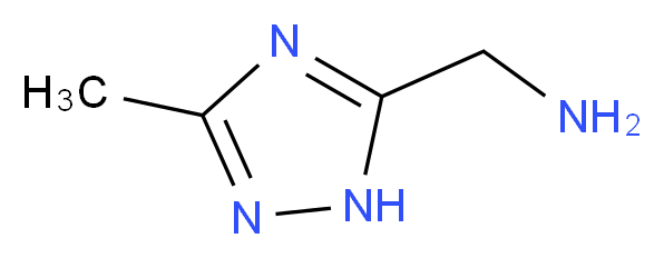 (5-methyl-4H-1,2,4-triazol-3-yl)methanamine_分子结构_CAS_131052-49-8)