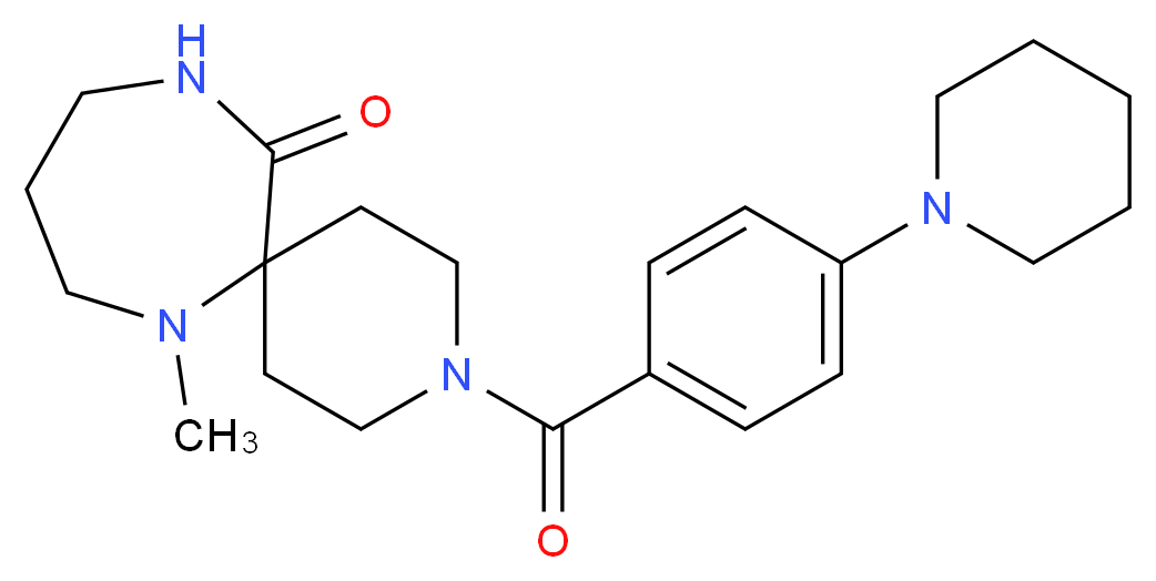 7-methyl-3-(4-piperidin-1-ylbenzoyl)-3,7,11-triazaspiro[5.6]dodecan-12-one_分子结构_CAS_)
