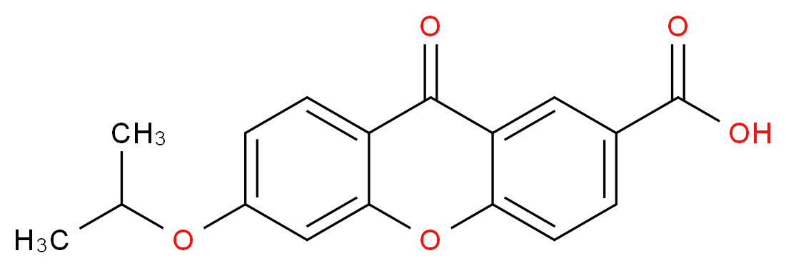 9-oxo-6-(propan-2-yloxy)-9H-xanthene-2-carboxylic acid_分子结构_CAS_33458-93-4