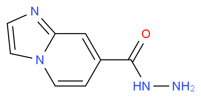 imidazo[1,2-a]pyridine-7-carbohydrazide_分子结构_CAS_421595-78-0