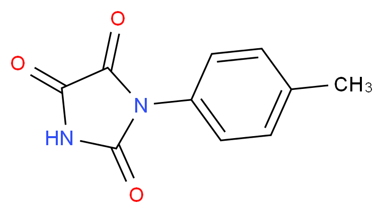 1-(4-methylphenyl)imidazolidine-2,4,5-trione_分子结构_CAS_93284-13-0)