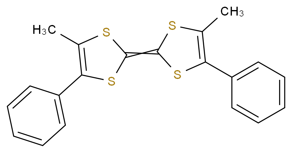 4,4′-二甲基-5,5′-二苯基四硫富瓦烯_分子结构_CAS_56851-13-9)