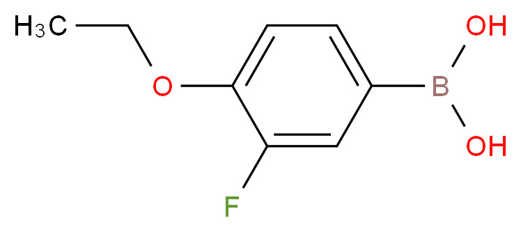 4-Ethoxy-3-fluorobenzeneboronic acid_分子结构_CAS_279263-10-4)