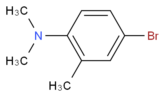 4-bromo-N,N,2-trimethylaniline_分子结构_CAS_50638-49-8