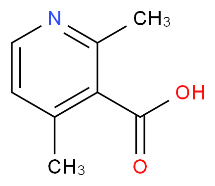 2,4-dimethylpyridine-3-carboxylic acid_分子结构_CAS_55314-30-2
