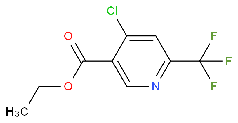 Ethyl 4-chloro-6-(trifluoromethyl)nicotinate_分子结构_CAS_1196146-35-6)