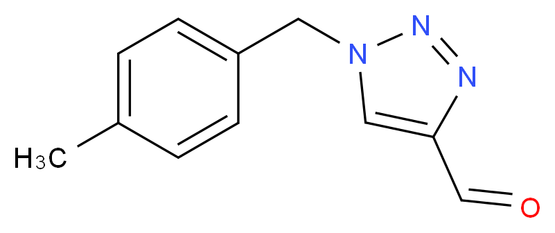 1-[(4-methylphenyl)methyl]-1H-1,2,3-triazole-4-carbaldehyde_分子结构_CAS_952183-31-2