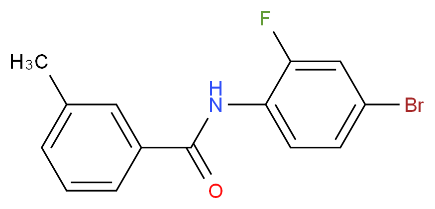 N-(4-Bromo-2-fluorophenyl)-3-methylbenzamide_分子结构_CAS_519017-68-6)