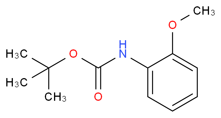 tert-butyl N-(2-methoxyphenyl)carbamate_分子结构_CAS_154150-18-2