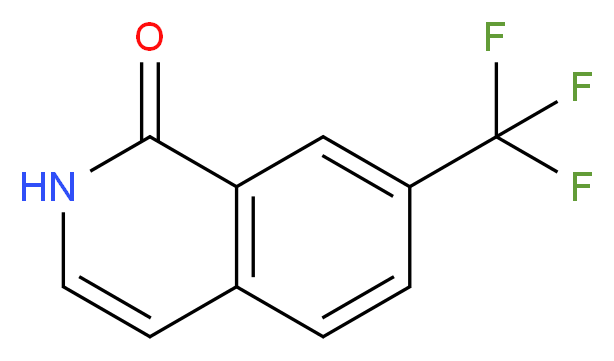 7-(trifluoromethyl)isoquinolin-1(2H)-one_分子结构_CAS_410086-28-1)