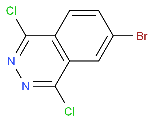 6-bromo-1,4-dichlorophthalazine_分子结构_CAS_240400-95-7