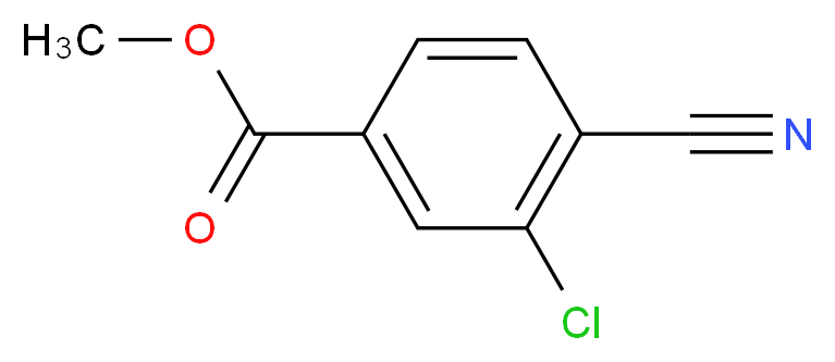 methyl 3-chloro-4-cyanobenzoate_分子结构_CAS_214759-66-7